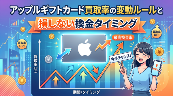 アップルギフトカード買取率の変動ルールと損しない換金タイミング